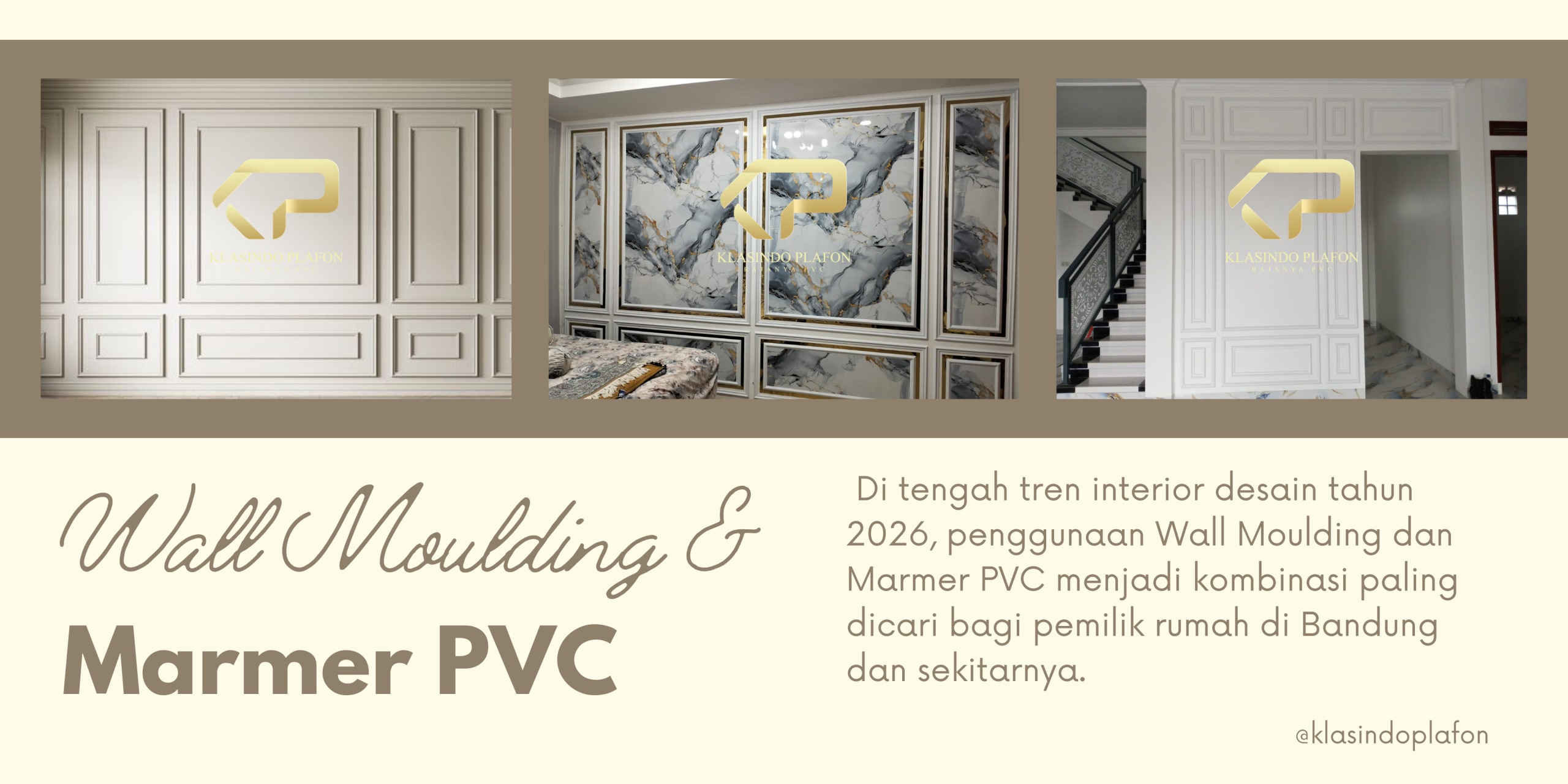 Perpaduan Estetik Wall Moulding dan Marmer PVC